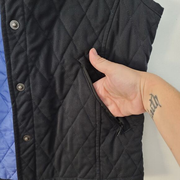 Greg Norman‎ Women's Black Quilted Play Dry Vest Size Small Outdoors Gorpcore - Picture 4 of 7